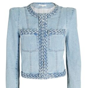 VERONICA BEARD Arrowe Braid Denim Jacket